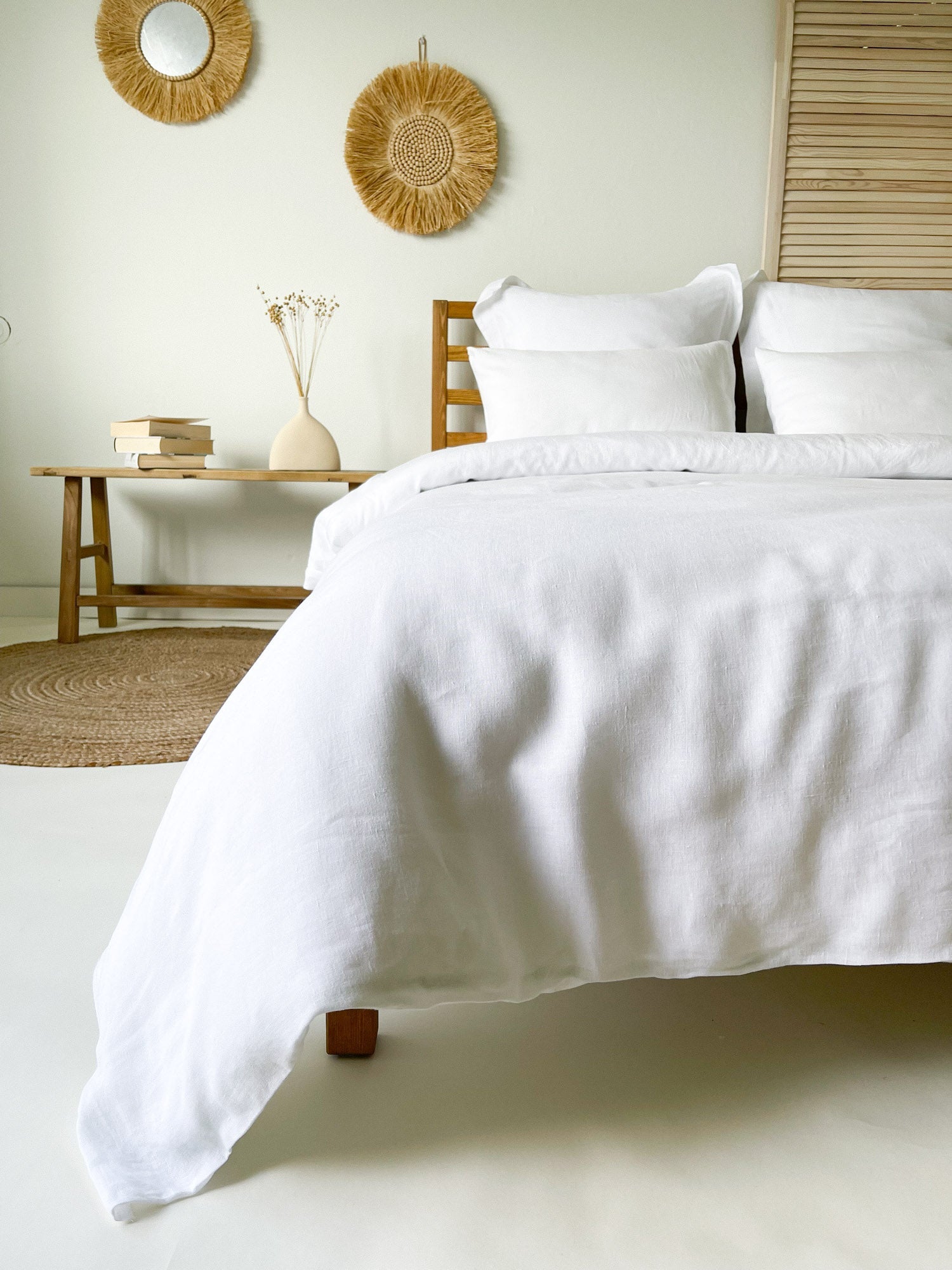 Housse de couette en lin - blanc - Linen Notes