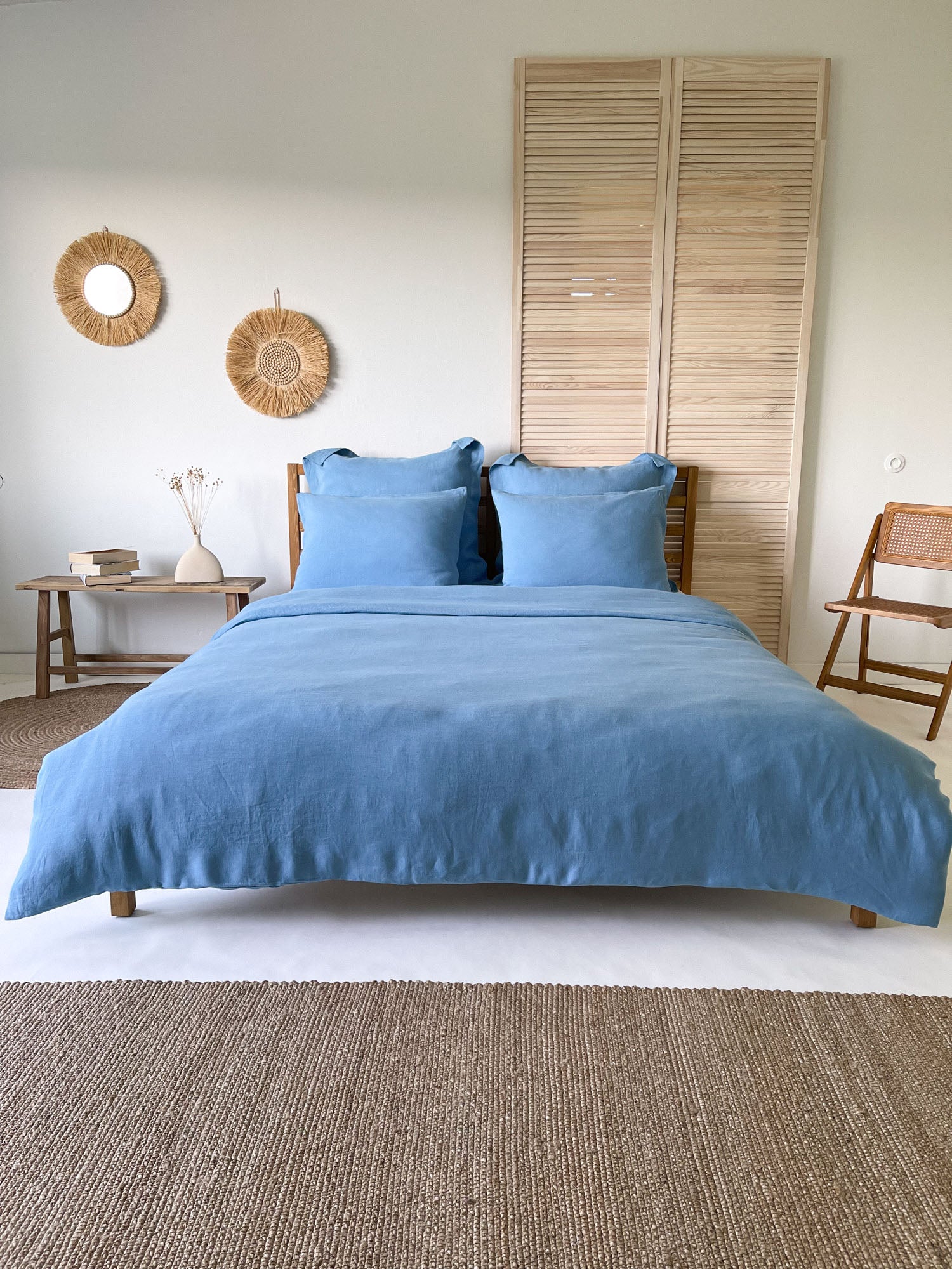 Housse de couette en lin - bleu clair - Linen Notes