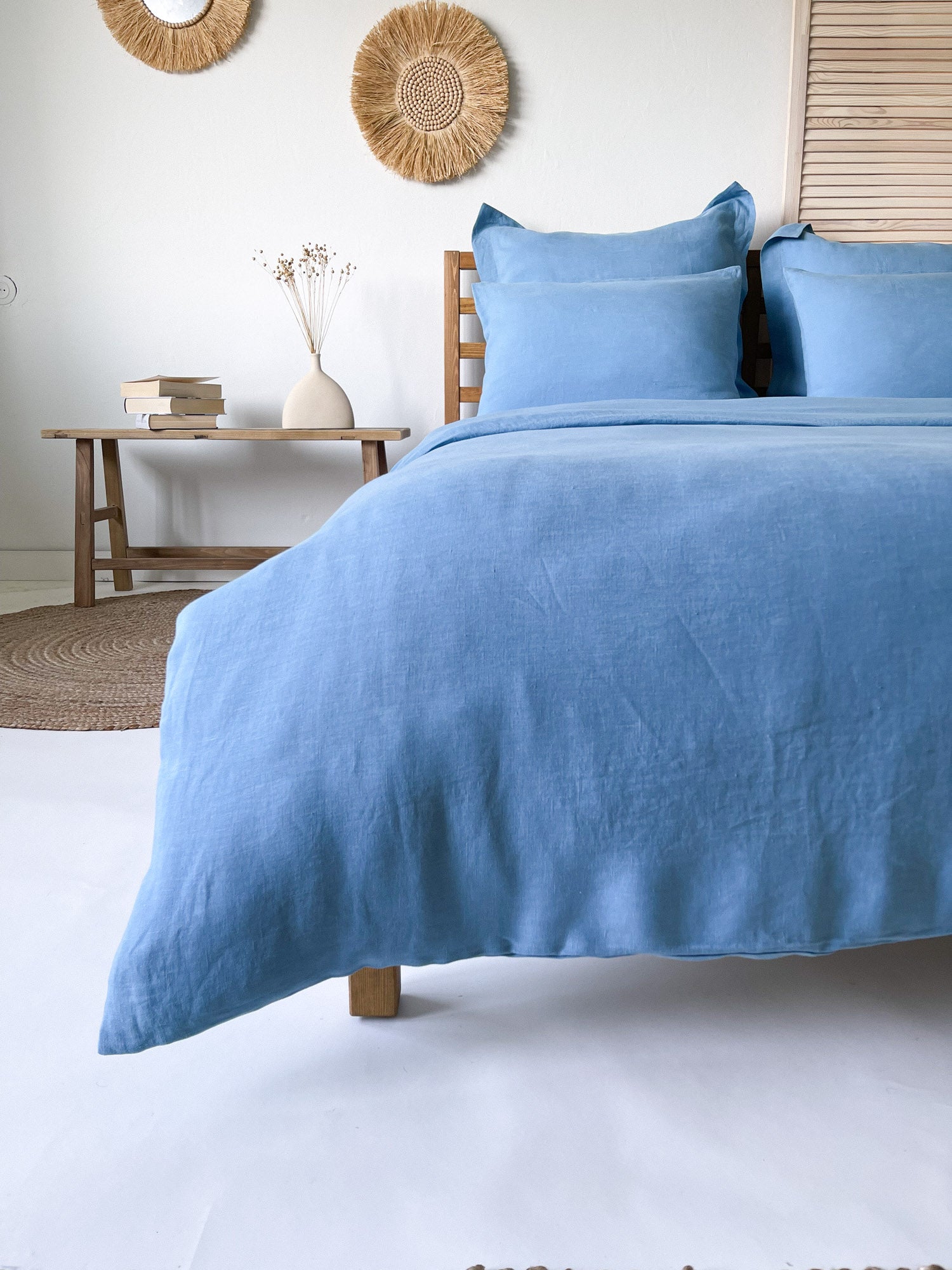 Housse de couette en lin - bleu clair - Linen Notes